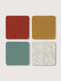 Bierfilzl Square Felt Coaster Set