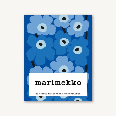Marimekko Unikko Notecards - Blues