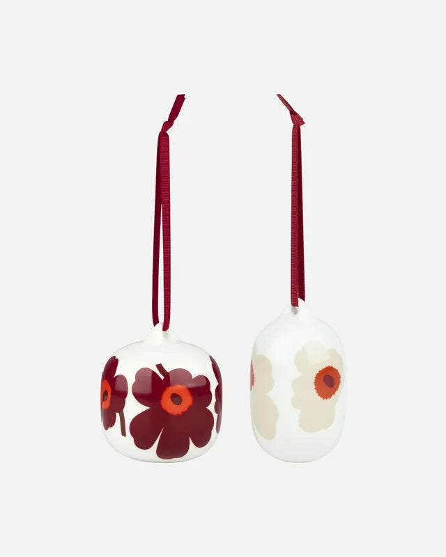 Unikko Ornaments - Set of 2