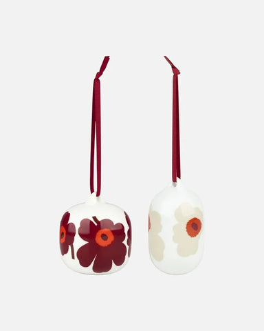Unikko Ornaments - Set of 2