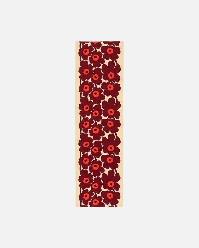 Unikko Table Runner - Burgundy