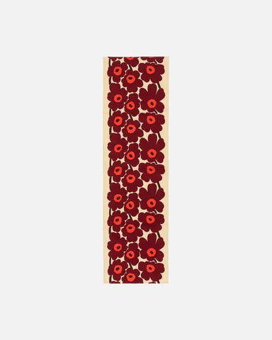 Unikko Table Runner - Burgundy