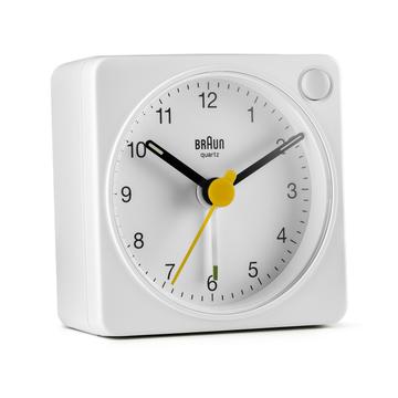 Braun Travel Alarm Clock - White/White
