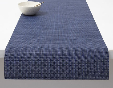 Mini Basketweave Table Runner - Indigo