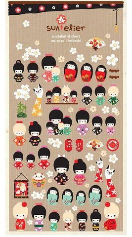 Kokeshi Stickers