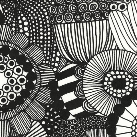 Siirtolapuutarha Black Napkins - Cocktail Size
