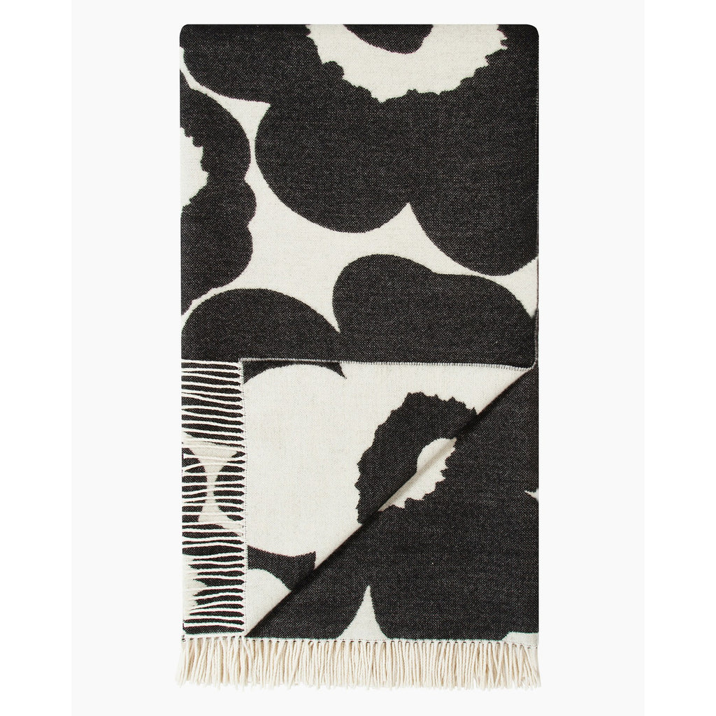 Unikko Blanket - Black & White