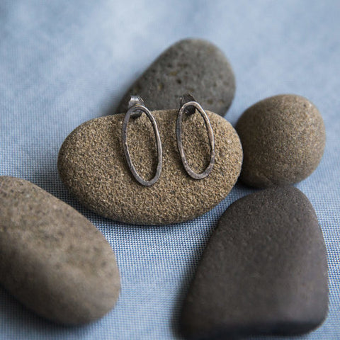 Oval Post Earrings