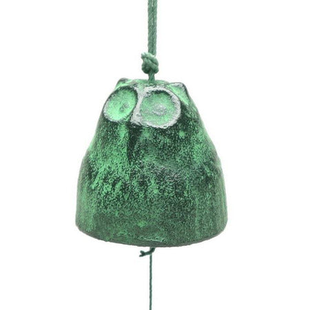 Furin Wind Chime - Green Owl