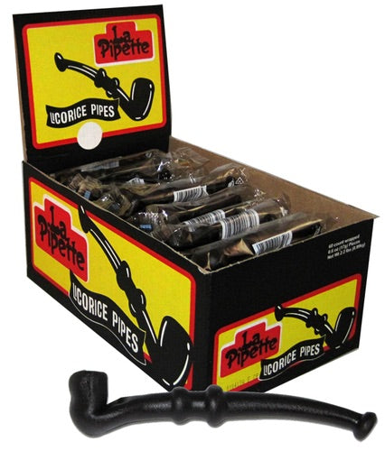 La Pipette Black Licorice Pipes - sold individually