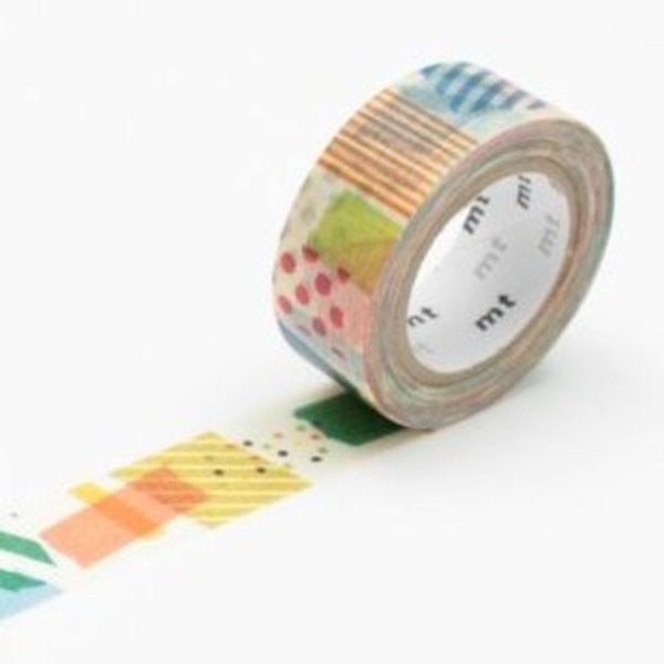 MT Washi Masking Tape for Kids, Peta, 15mm x 7M (MT01KID020)