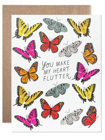 You Make My Heart Flutter Card