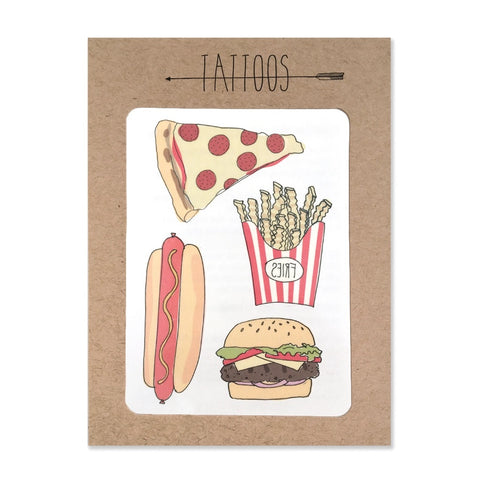 Pizza Temporary Tattoos