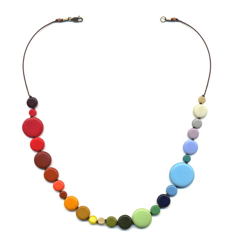 Rainbow Dots Necklace